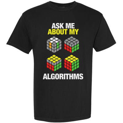 Speed Cubing Puzzle Cuber Cube Algorithms Garment-Dyed Heavyweight T-Shirt