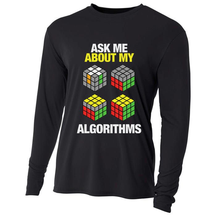 Speed Cubing Puzzle Cuber Cube Algorithms Cooling Performance Long Sleeve Crew