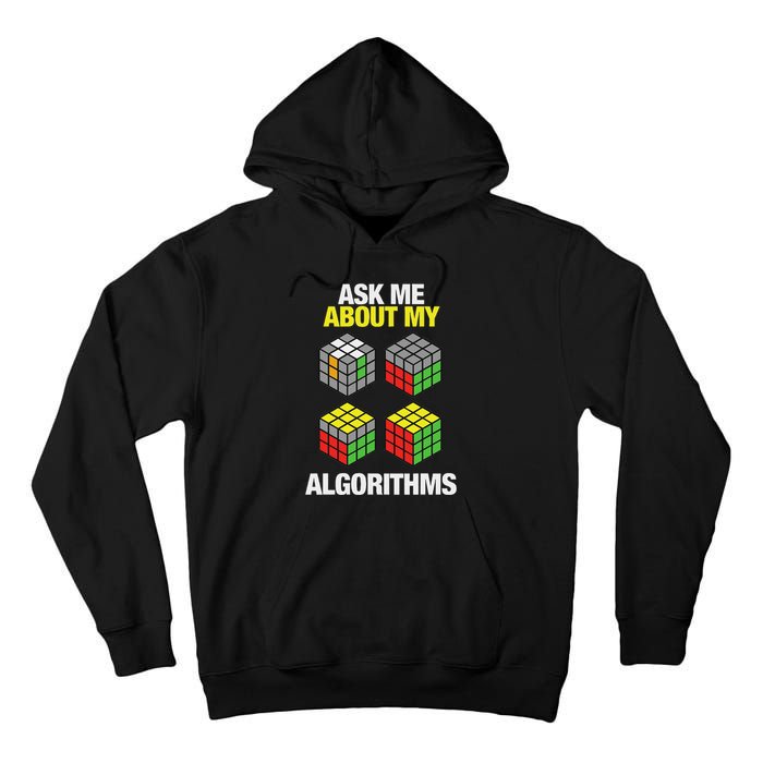 Speed Cubing Puzzle Cuber Cube Algorithms Tall Hoodie