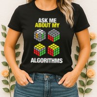 Speed Cubing Puzzle Cuber Cube Algorithms Women's T-Shirt