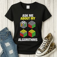 Speed Cubing Puzzle Cuber Cube Algorithms Women's T-Shirt