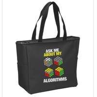 Speed Cubing Puzzle Cuber Cube Algorithms Zip Tote Bag