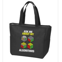 Speed Cubing Puzzle Cuber Cube Algorithms Zip Tote Bag