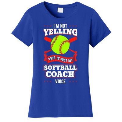 Softball Coach Pitcher Trainer Bat Ball Baseball Lover Gift Women's T-Shirt