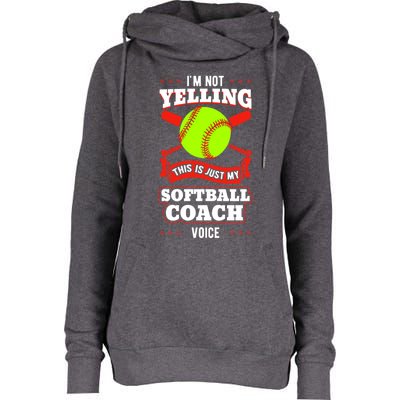 Softball Coach Pitcher Trainer Bat Ball Baseball Lover Gift Womens Funnel Neck Pullover Hood