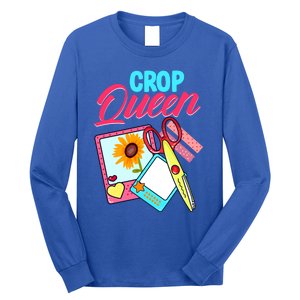 Scrapbook Crop Queen Retreat Hand Crafting Scrapbooking Cool Gift Long Sleeve Shirt