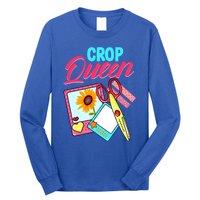 Scrapbook Crop Queen Retreat Hand Crafting Scrapbooking Cool Gift Long Sleeve Shirt