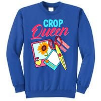 Scrapbook Crop Queen Retreat Hand Crafting Scrapbooking Cool Gift Tall Sweatshirt