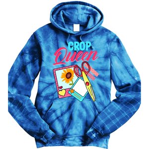 Scrapbook Crop Queen Retreat Hand Crafting Scrapbooking Cool Gift Tie Dye Hoodie