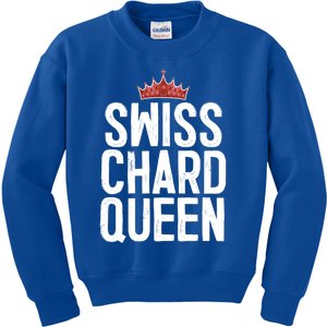 Swiss Chard Queen Vegan Vegetable Lover Gift Great Gift Kids Sweatshirt