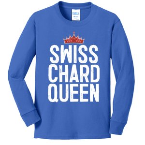 Swiss Chard Queen Vegan Vegetable Lover Gift Great Gift Kids Long Sleeve Shirt