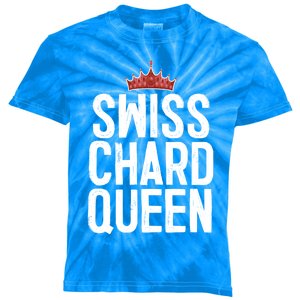 Swiss Chard Queen Vegan Vegetable Lover Gift Great Gift Kids Tie-Dye T-Shirt