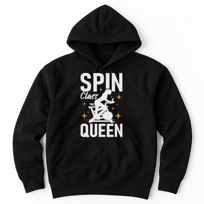 Spin Class Queen Cyclist Lover Indoor Spinning Gym Fitness Hoodie