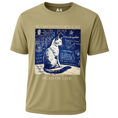 SchröDingerS Cat Quantum Physics Humor Cooling Performance Crew T-Shirt