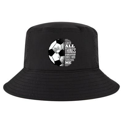 Soccer Christ Quote Cool Comfort Performance Bucket Hat