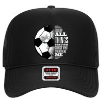 Soccer Christ Quote Trucker Hat