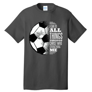 Soccer Christ Quote Tall T-Shirt