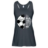 Soccer Christ Quote Ladies Essential Flowy Tank