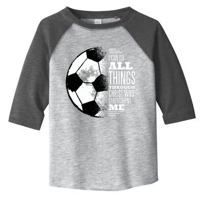 Soccer Christ Quote Toddler Fine Jersey T-Shirt