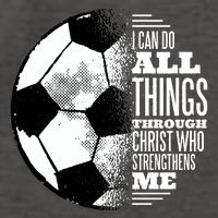 Soccer Christ Quote Vector Backpack