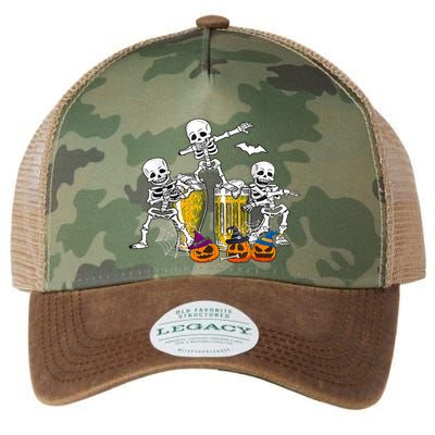 Skeletons Cheers Quirky Beer Halloween Costume Idea Legacy Tie Dye Trucker Hat