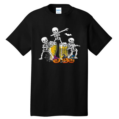 Skeletons Cheers Quirky Beer Halloween Costume Idea Tall T-Shirt