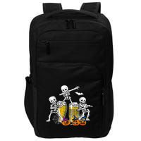 Skeletons Cheers Quirky Beer Halloween Costume Idea Impact Tech Backpack