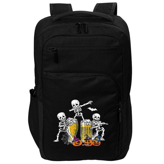 Skeletons Cheers Quirky Beer Halloween Costume Idea Impact Tech Backpack