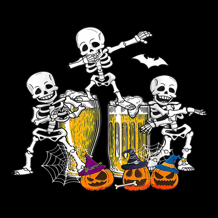 Skeletons Cheers Quirky Beer Halloween Costume Idea Button