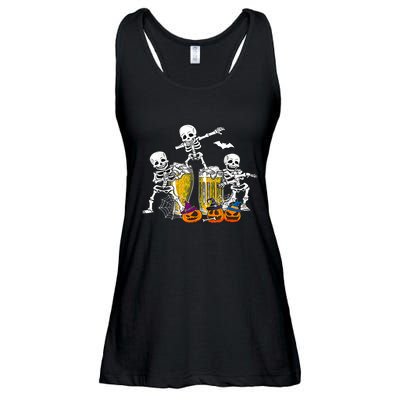 Skeletons Cheers Quirky Beer Halloween Costume Idea Ladies Essential Flowy Tank