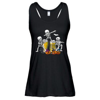 Skeletons Cheers Quirky Beer Halloween Costume Idea Ladies Essential Flowy Tank