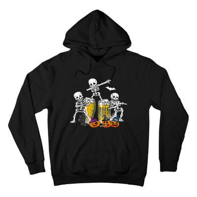 Skeletons Cheers Quirky Beer Halloween Costume Idea Tall Hoodie