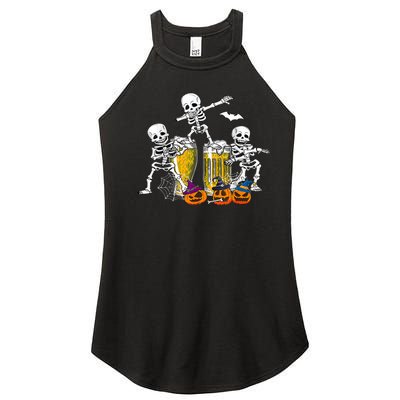 Skeletons Cheers Quirky Beer Halloween Costume Idea Women's Perfect Tri Rocker Tank