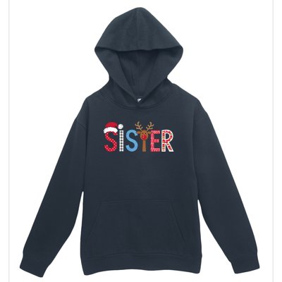 Sister Christmas Reindeer Santa Festive Design Urban Pullover Hoodie