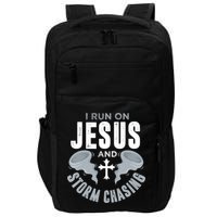 Storm Chaser Run On Jesus And Storm Chasing Tornado Impact Tech Backpack