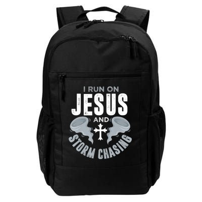 Storm Chaser Run On Jesus And Storm Chasing Tornado Backpack