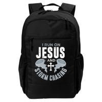 Storm Chaser Run On Jesus And Storm Chasing Tornado Backpack