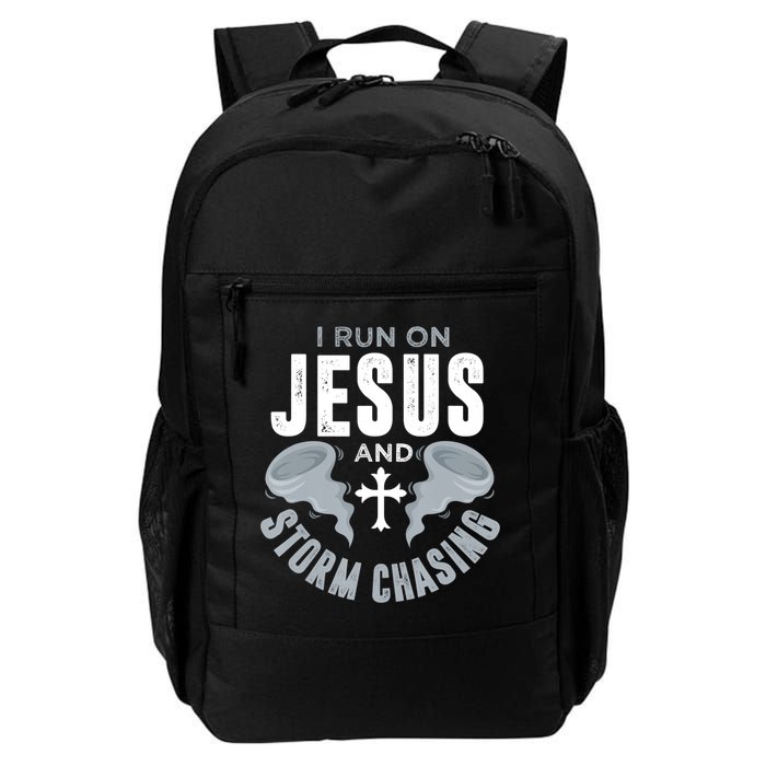 Storm Chaser Run On Jesus And Storm Chasing Tornado Backpack