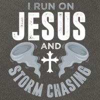 Storm Chaser Run On Jesus And Storm Chasing Tornado Cotton Canvas Backpack