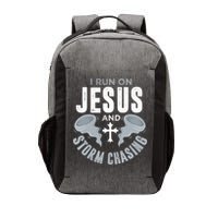 Storm Chaser Run On Jesus And Storm Chasing Tornado Vector Backpack