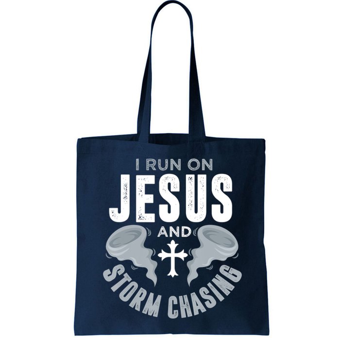 Storm Chaser Run On Jesus And Storm Chasing Tornado Bag