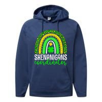 Shenanigans Coordinator Rainbow St Patricks Day Teacher Gift Performance Fleece Hoodie