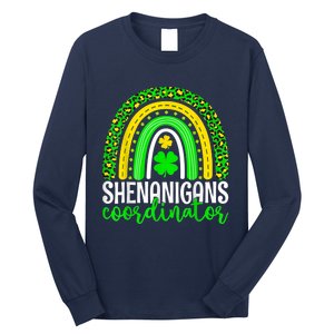 Shenanigans Coordinator Rainbow St Patricks Day Teacher Gift Long Sleeve Shirt