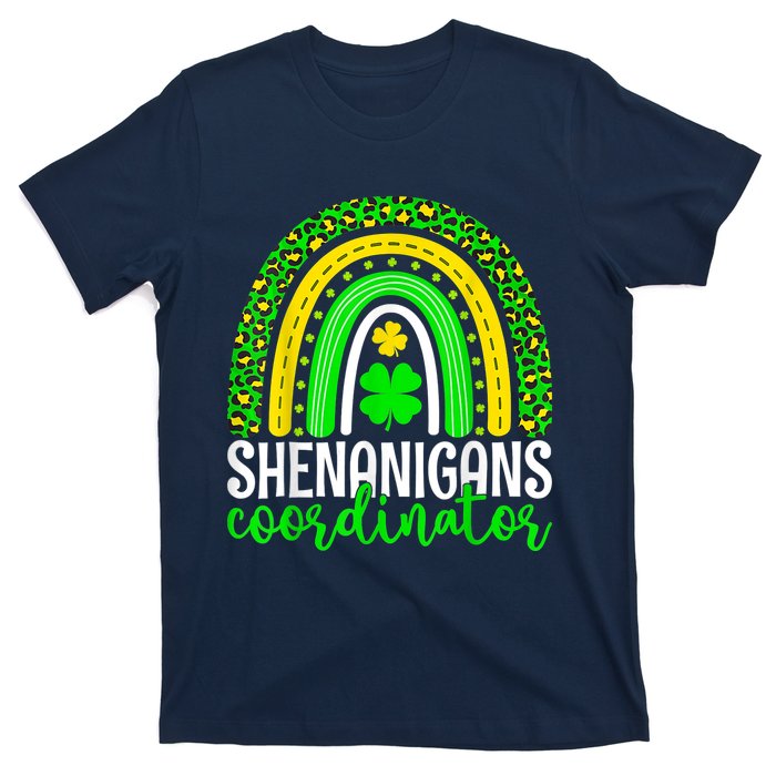 Shenanigans Coordinator Rainbow St Patricks Day Teacher Gift T-Shirt