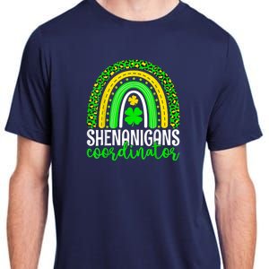 Shenanigans Coordinator Rainbow St Patricks Day Teacher Gift Adult ChromaSoft Performance T-Shirt