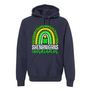 Shenanigans Coordinator Rainbow St Patricks Day Teacher Gift Premium Hoodie