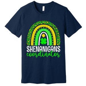 Shenanigans Coordinator Rainbow St Patricks Day Teacher Gift Premium T-Shirt