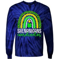 Shenanigans Coordinator Rainbow St Patricks Day Teacher Gift Tie-Dye Long Sleeve Shirt