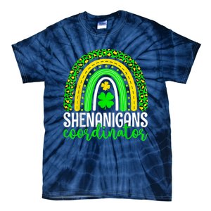 Shenanigans Coordinator Rainbow St Patricks Day Teacher Gift Tie-Dye T-Shirt