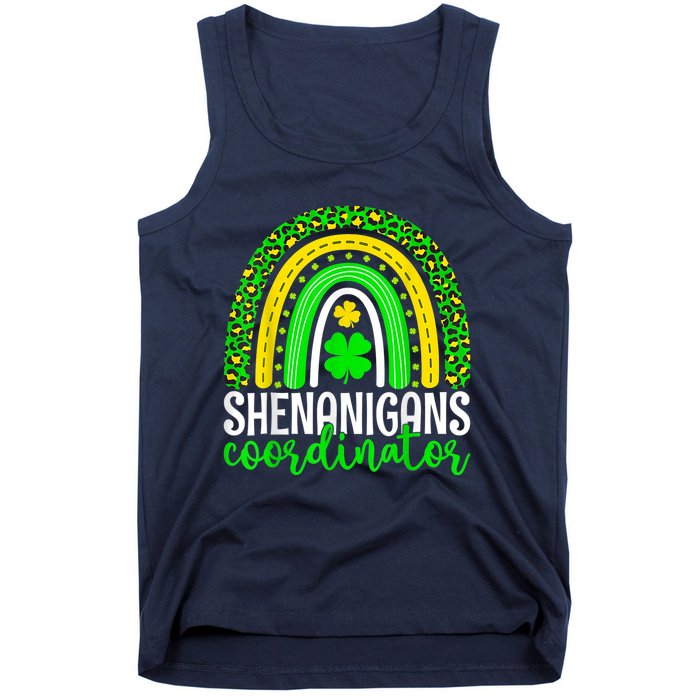 Shenanigans Coordinator Rainbow St Patricks Day Teacher Gift Tank Top